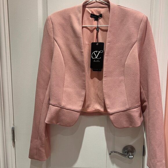 NWT - Smashed Lemon women's cropped blazer - Pink - size 12 - Picture 1 of 15